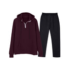 Burgundy + black / S