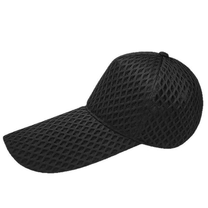 Long-brimmed sun hat men's hat summer baseball cap women's large-brimmed sun hat sunscreen breathable full mesh cap