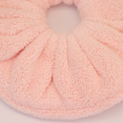 New cross-border microfiber towel ring super soft double plush large intestine hair ring coral fleece absorbent headband hair accessories