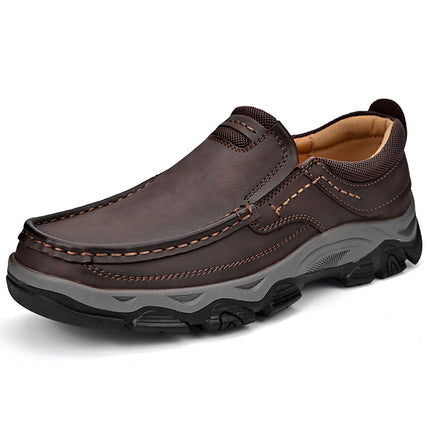 Cross-border foreign trade explosions men's shoes autumn new retro thick-soled tooling shoes dad shoes men's fashion casual leather shoes