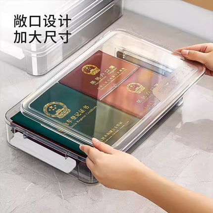 Certificate storage box examination paper data A4 document storage box account book graduation certificate marriage certificate display storage box