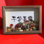 7inch [20*15cm] / Mixed color agate form-horizontal plate