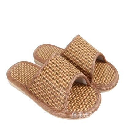 Summer Bamboo Woven Rattan Woven Sandals Street Stall Home Indoor and Outdoor Men and Women Couples Mat Slippers Wholesale