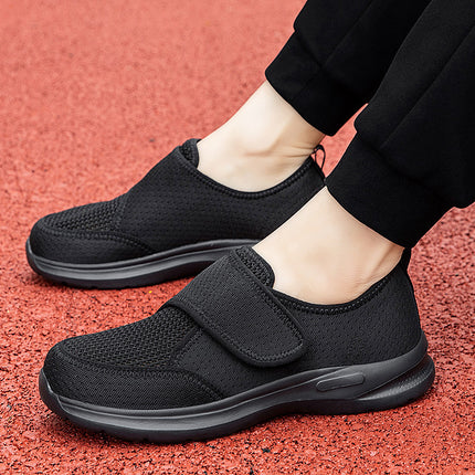 Widened Walking Shoes for the Elderly, Summer Fly-Woven Mesh, Lightweight, Fashionable and Simple Rehabilitation Shoes, Fashionable Mother's Shoes, Elderly Shoes
