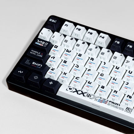 Printing set double engraved light transmission Pbt thermal sublimation original full set of key caps German Korean Spanish European gauge