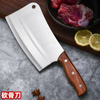 Sharp, non-grinding, wood-handled bone cutter.