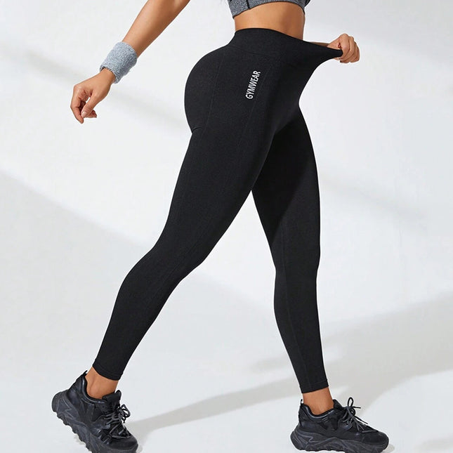 Wholesale Autumn and Winter Peach Butt Yoga Trousers Sports Cycling Pants Quick-Drying Yoga Clothes High-Waisted Tight Fitness Pants Dropshipping