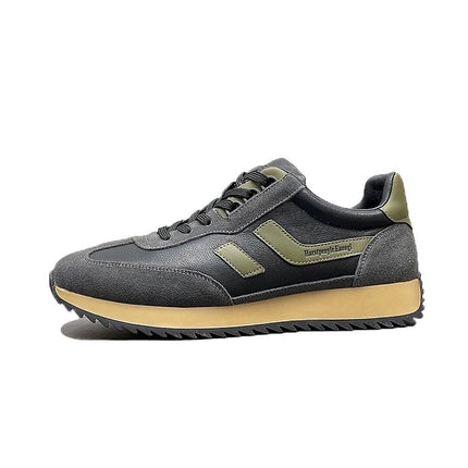 Dexun shoes 2023 Winter genuine leather platform lightweight sports casual shoes men's retro trendy all-matching argan shoes men