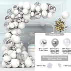 Silver balloon chain set 003