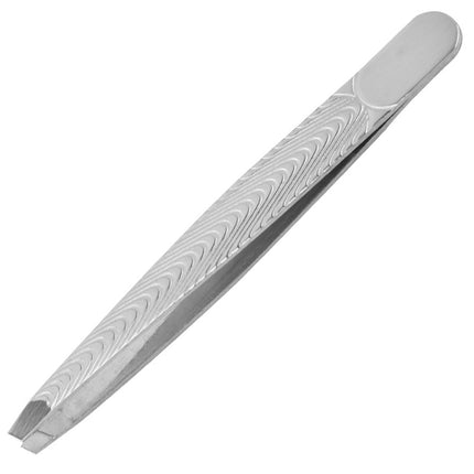 High Precision Fish Eyebrow Clip Tweezers Eyebrow Clip Fake Pancreatic Hair Tweezers Beauty Makeup Tools Black Mirror Light 1.2 Oblique