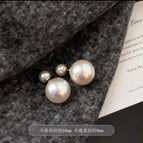 Shijia colorful pink pearls [pair of 925 silver needles]