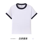 White and navy blue / S