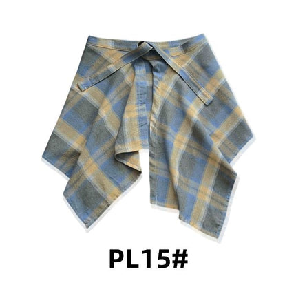 Children's Shirts, Sweatshirts, T-Shirts, Jackets, Layering Essentials, One-Piece Tie-Up Design, Hides Belly Fat, Plaid Hem