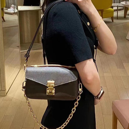2025Metis Small Presbyopic-Pattern Messenger Bag Mini Chain Shoulder Crossbody Women's Bag Retro Style Mini Bag