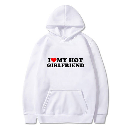 [Cross-border European Code] Divertente stampato I Love My Hot Hoodie
