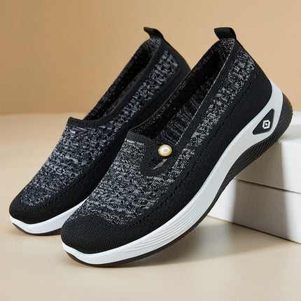 Women's Shoes 2026 Spring Casual Women's Shoes Cross-Border Temu Soft-Soled Lightweight Single Shoes Women's Elderly Shoes Breathable Mom Shoes