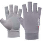 Men's non-slip half finger [Gray]]