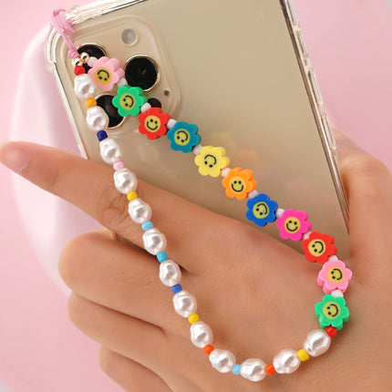 Factory direct supply handmade beaded mobile phone lanyard bluetooth speaker lanyard flashlight fan selfie stick U disk sling