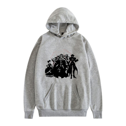 Cross-border overlord peripheral hoodie cartoon cartoon print autumn and winter men's and women's hooded sweater