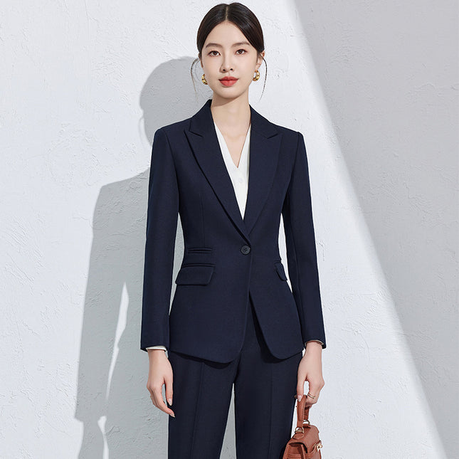Business Suit suit Women's Spring and Autumn High-end Interview Formations High-end Sense Tooling Temperament Work Clothes Suit Jacket