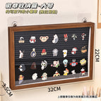 Walnut grain badge box (large size) can be wall-mounted with wall-mounted stickers