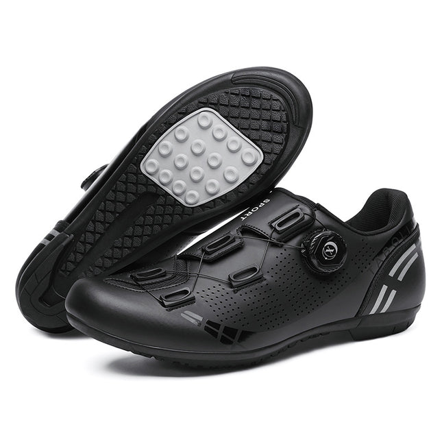 Road bike lock shoes hard bottom factory direct men's and women's mountain bike bicycle shoes lockless cycling shoes lock pedal suit
