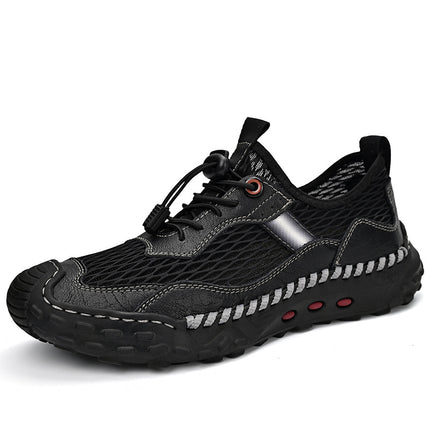 Summer Men's Mesh Shoes Breathable Deodorant Men's Wear-Resistant 2025 New Mesh Shoes Thin Outdoor Sports Mesh Shoes