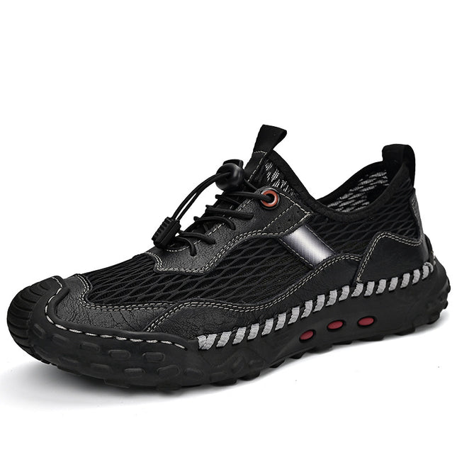 Summer Men's Mesh Shoes Breathable Deodorant Men's Wear-Resistant 2025 New Mesh Shoes Thin Outdoor Sports Mesh Shoes