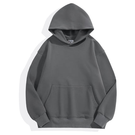 500g Imitation Cashmere Off-Shoulder Sweatshirt Custom Work Clothes Cultural Shirt Round Neck Hoodie Jacket with Logo Printed