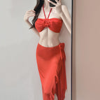 Red (three-piece set) / Please take photos for wholesale [one size fits all]