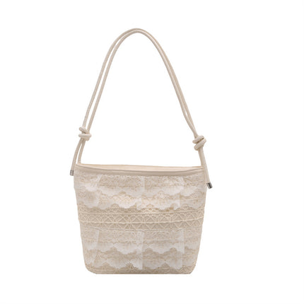 High-Looking and Large-Capacity Women's Small Square Bag 2025 Summer New Fashion Cute Lace Armpit Bag Commuter Shoulder Bag