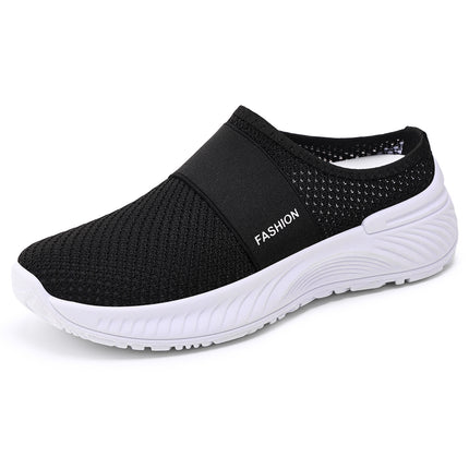 Half-Slip Summer Popular Casual Shoes, Breathable and Not Stuffy, Mesh Shoes, Slip-On Slippers, Soft Soles That Don'T Tire Your Feet, Lazy Shoes