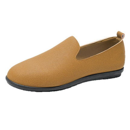 Spring and Autumn New Solid Color Versatile Stylish Men's Loafers Breathable Casual Office Commute Slip-On Shoes