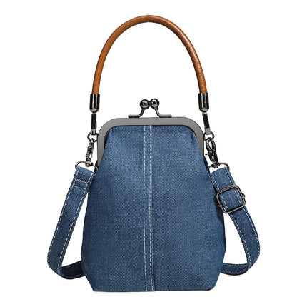 2026 New Original Denim Bag, Mobile Phone Bag, Crossbody Bag, Artistic Handbag, Versatile Commuter Handmade Women's Bag