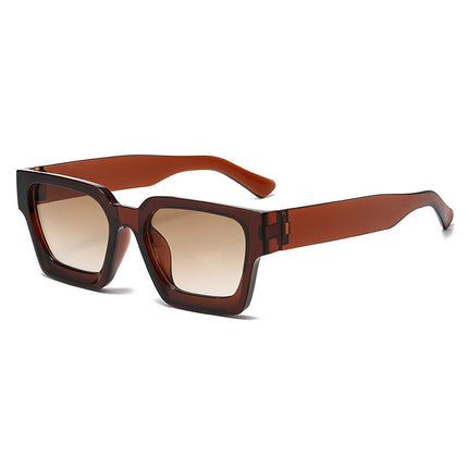 2026 Export Hot-Selling Square Sunglasses with Black Frame, Sun Protection, Uv Protection, Universal, Stylish and Fashionable Sunglasses
