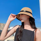 M logo bucket hat (coffee color)