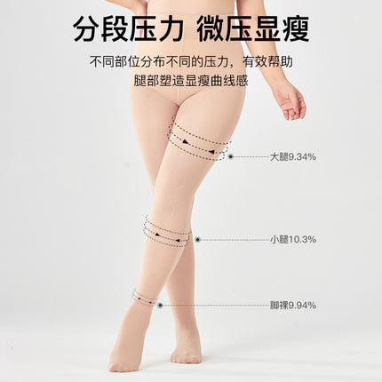Bones Large Size Leggings for Women Chubby Girls Bare Legs Flesh Color Artifact Autumn and Winter Plus Weight Plus Size Base Pantyhose