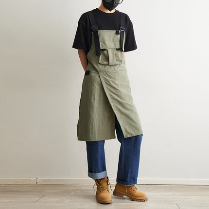 Apron for Women, Korean Style, Fashionable, Suitable for Baristas, Milk Tea Shops, Hair Salons, Nail Salons, Restaurants, Workwear, down Jacket, Casual Workwear