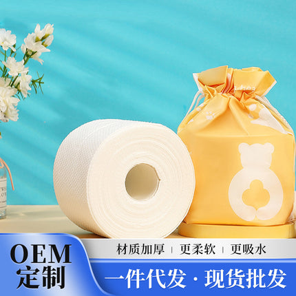 Small cotton disposable large roll face wash towel beauty salon special cleansing towel increased thick cotton soft towel wholesale