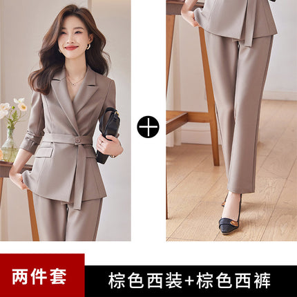 High-level Elegant Professional Suit Jacket Women's Autumn New Slim-fit Slimming High-end Professional Dress Suit suit