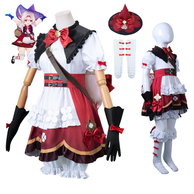 Children's Genshin Impact Cos Suit Keli Witch Suit Lolita Cosplay Game Costume Full Set