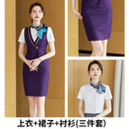 Women's purple + skirt + shirt / S