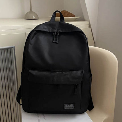 Cross-Border Popular Large-Capacity Pure Color Business Backpack 15inch Electric Backpack for Men and Women 14inch Laptop 15