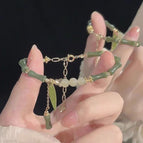 D04 bamboo leaf bracelet