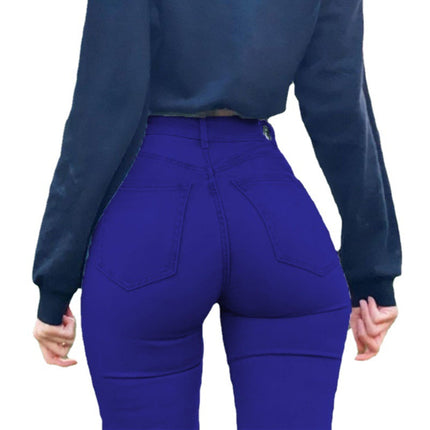 Fashionable 2025 Summer European and American Style Street Trendy Pencil Pants High Waist Women's Jeans Factory Wholesale Women's Cow