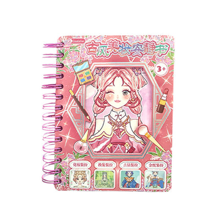 Cross-Border New Style Dress-Up Ancient Style Beauty Handbook Stickers for Children and Girls DIY High-Value Toys Wholesale