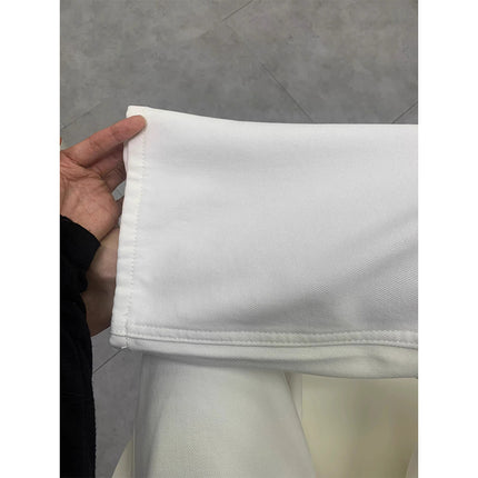 Petite Narrow Wide-Leg White Jeans for Women 2025 Spring New High-Waisted Loose Drape Straight Floor-Length Pants
