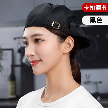 Catering work beret hot pot shop bakery coffee shop waiter breathable net cap oil smoke-proof chef cap