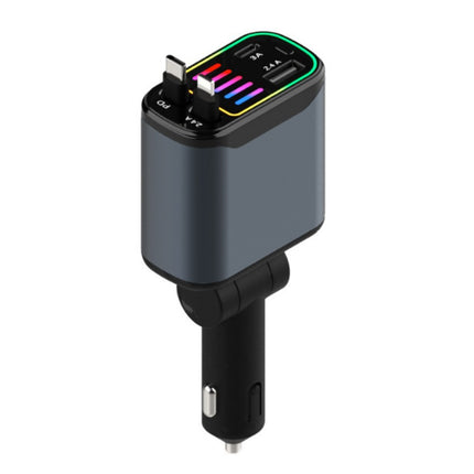 Cross-border X1 car-mounted charging mobile phone electrical appliances support 66W super fast charging PD30 telescopic breathing light atmosphere light C new