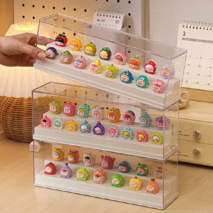 Cute Display Box Blind Box Display Rack Storage Small Ornaments Hand-Made Display Cabinet Acrylic Transparent Dust-Proof Storage Box